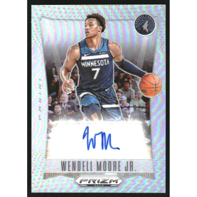 2023-24 Panini Prizm Deca Signatures Prizms Silver #31 Wendell Moore Jr.