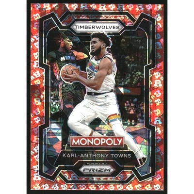 2023-24 Panini Prizm Monopoly Free Parking #53 Karl-Anthony Towns