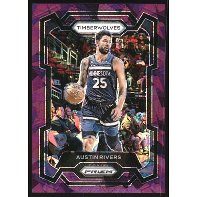 2023-24 Panini Prizm Prizms Purple Ice #278 Austin Rivers