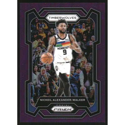 2023-24 Panini Prizm Prizms Purple #218 Nickeil Alexander-Walker