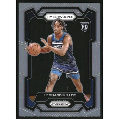 2023-24 Panini Prizm Prizms Silver #155 Leonard Miller