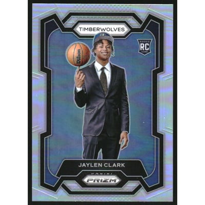2023-24 Panini Prizm Prizms Silver #166 Jaylen Clark
