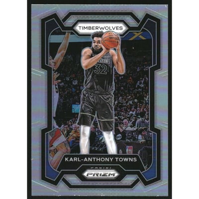 2023-24 Panini Prizm Prizms Silver #78 Karl-Anthony Towns