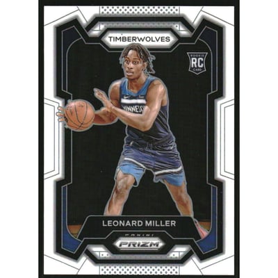 2023-24 Panini Prizm Prizms White #155 Leonard Miller
