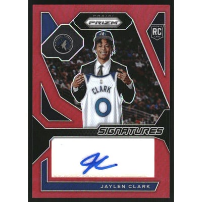 2023-24 Panini Prizm Rookie Signatures Prizms Red #31 Jaylen Clark