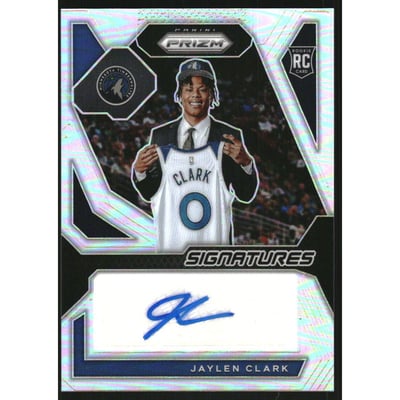 2023-24 Panini Prizm Rookie Signatures Prizms Silver #31 Jaylen Clark