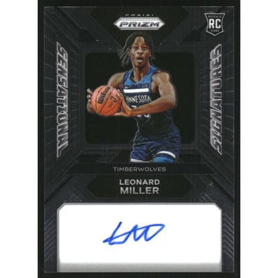 2023-24 Panini Prizm Sensational Signatures #76 Leonard Miller