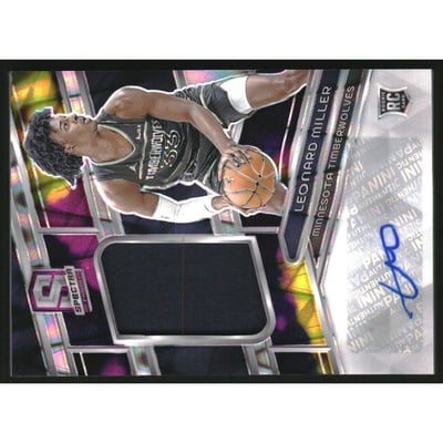 2023-24 Panini Spectra Rookie Jersey Autographs Supernova #230 Leonard Miller JSY AU