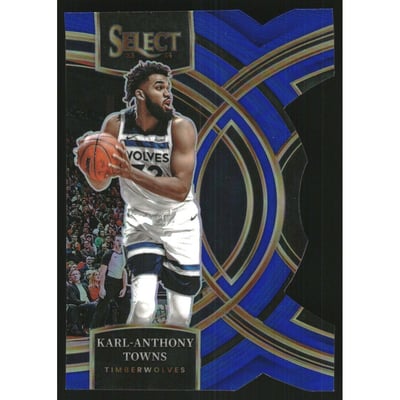 2023-24 Select Prizms Blue Die-Cut #196 Karl-Anthony Towns