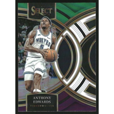 2023-24 Select Prizms Green White Purple #164 Anthony Edwards