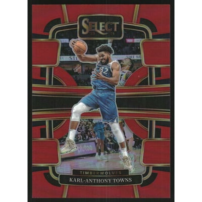 2023-24 Select Prizms Red #5 Karl-Anthony Towns