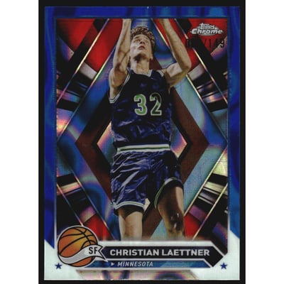 2023-24 Topps Chrome Blue Lava Refractors #36 Christian Laettner