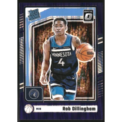 2024-25 Donruss Optic Purple Shock #259 Rob Dillingham RR