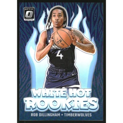 2024-25 Donruss Optic White Hot Rookies Purple #8 Rob Dillingham