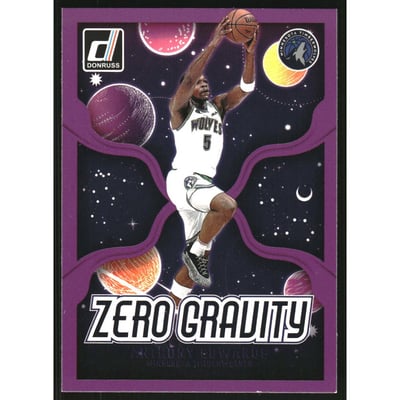 2024-25 Donruss Zero Gravity Press Proof Purple #7 Anthony Edwards