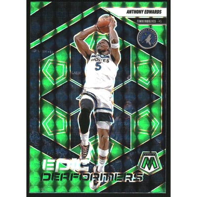 2024-25 Panini Mosaic Epic Performers Mosaic Green #9 Anthony Edwards