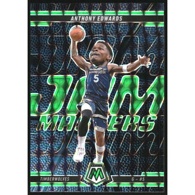 2024-25 Panini Mosaic Jam Masters Mosaic Green #10 Anthony Edwards