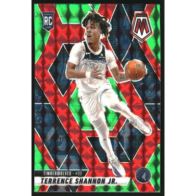 2024-25 Panini Mosaic Mosaic Choice Red and Green #205 Terrence Shannon Jr.