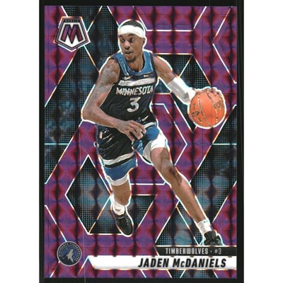 2024-25 Panini Mosaic Mosaic Purple #101 Jaden McDaniels
