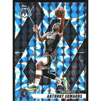 2024-25 Panini Mosaic Mosaic Reactive Blue #36 Anthony Edwards