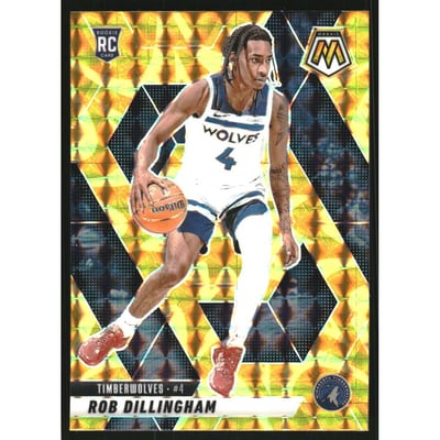 2024-25 Panini Mosaic Mosaic Reactive Yellow #218 Rob Dillingham