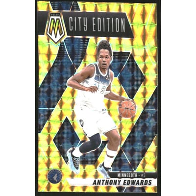 2024-25 Panini Mosaic Mosaic Reactive Yellow #279 Anthony Edwards/City Edition