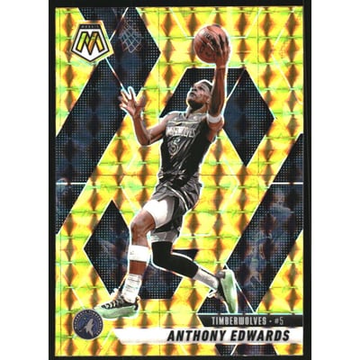 2024-25 Panini Mosaic Mosaic Reactive Yellow #36 Anthony Edwards