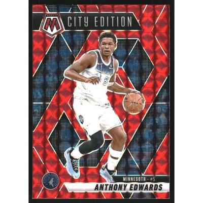 2024-25 Panini Mosaic Mosaic Red #279 Anthony Edwards/City Edition
