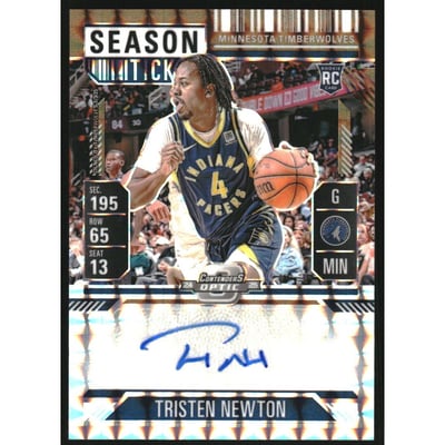 2024-25 Panini Mosaic Rookie Season Ticket Signatures Bronze #3 Tristen Newton