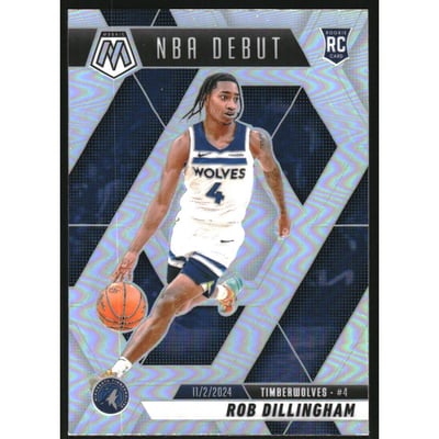 2024-25 Panini Mosaic Silver #270 Rob Dillingham/NBA Debut