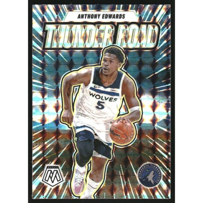 2024-25 Panini Mosaic Thunder Road Mosaic #4 Anthony Edwards