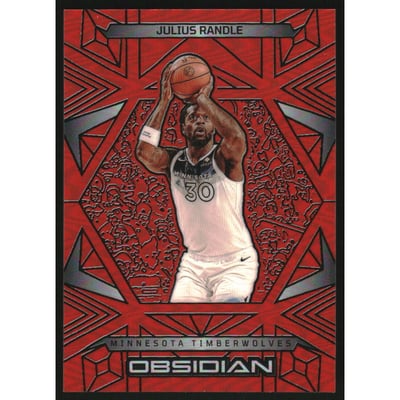 2024-25 Panini Obsidian Electric Etch Orange Flood #138 Julius Randle