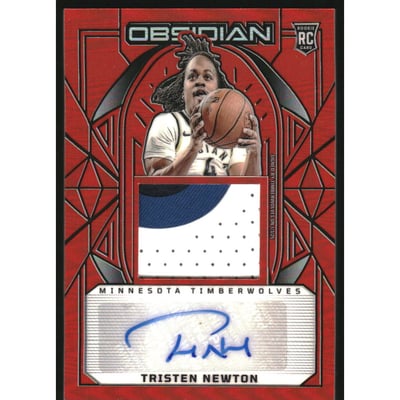 2024-25 Panini Obsidian Electric Etch Orange Flood #227 Tristen Newton JSY AU