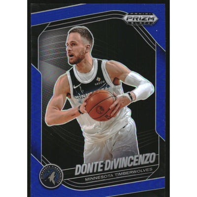 2024-25 Panini Prizm Black Prizms Blue #51 Donte DiVincenzo