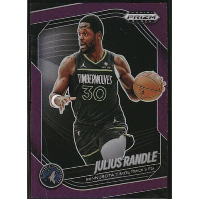 2024-25 Panini Prizm Black Prizms Purple #24 Julius Randle
