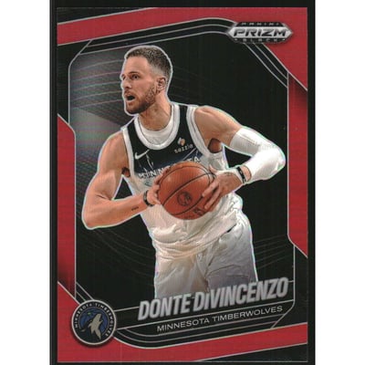 2024-25 Panini Prizm Black Prizms Red #51 Donte DiVincenzo