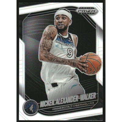 2024-25 Panini Prizm Black Prizms White #193 Nickeil Alexander-Walker