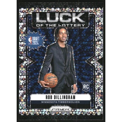 2024-25 Panini Prizm Luck of the Lottery Prizms Fast Break #14 Rob Dillingham