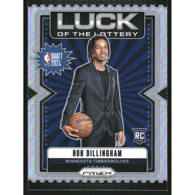 2024-25 Panini Prizm Luck of the Lottery Prizms Silver #14 Rob Dillingham