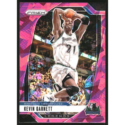 2024-25 Panini Prizm Prizms Pink Ice #283 Kevin Garnett