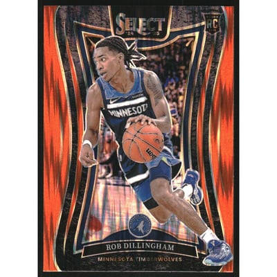 2024-25 Select Orange Flash Prizms #392 Rob Dillingham