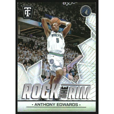 2024-25 Totally Certified Rock the Rim Mirror #10 Anthony Edwards