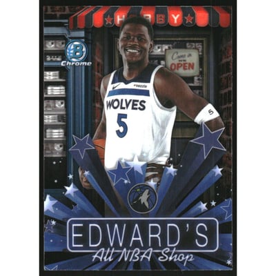 2025-26 Bowman Chrome Hobby Stars #HS14 Anthony Edwards