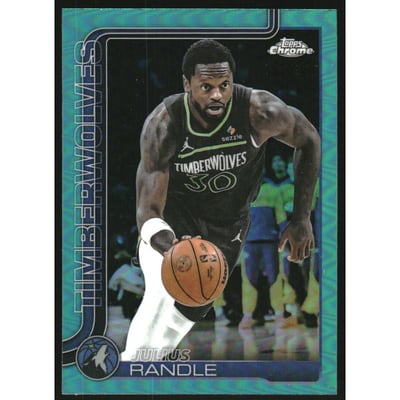 2025-26 Topps Chrome Aqua Refractors #123 Julius Randle