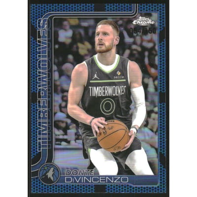 2025-26 Topps Chrome Blue Basketball Refractors #145 Donte DiVincenzo
