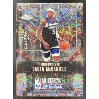 2025-26 Topps Chrome Cactus Jack x NBA All-Star Laser #98 Jaden McDaniels /25
