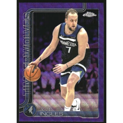 2025-26 Topps Chrome Purple Wave Refractors #142 Joe Ingles
