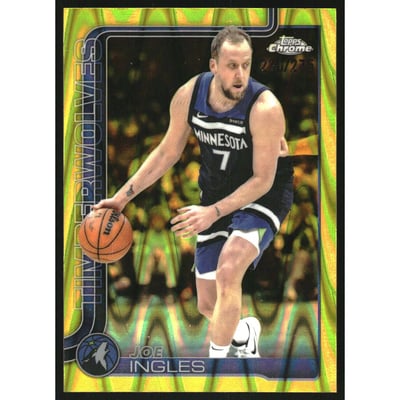 2025-26 Topps Chrome RayWave Yellow Refractors #142 Joe Ingles