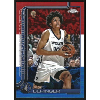 2025-26 Topps Chrome Red White and Blue Refractors #267 Joan Beringer