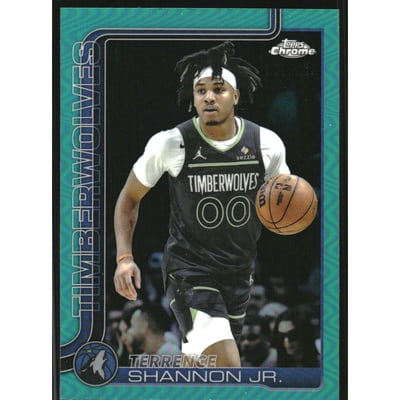 2025-26 Topps Chrome Teal Refractors #198 Terrence Shannon Jr.